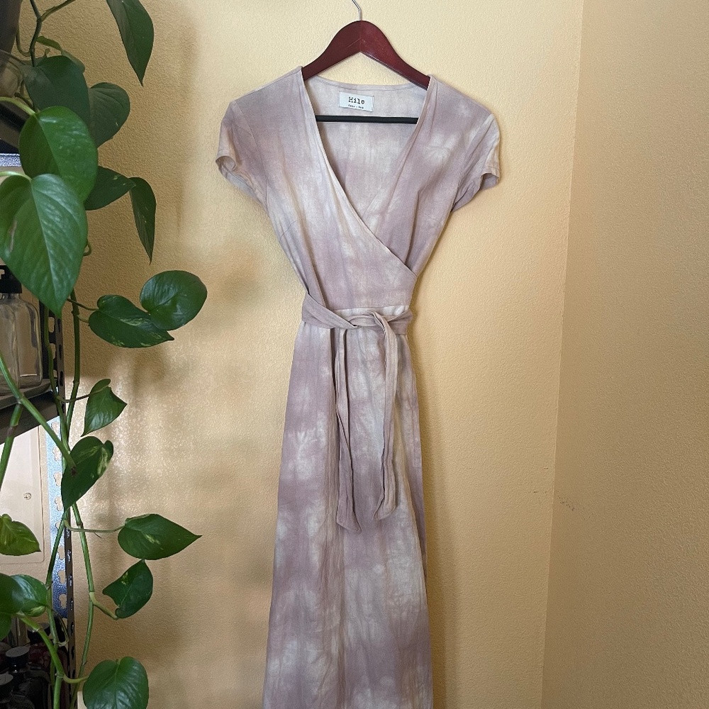 100% Linen wrap-dress / Made in Peru